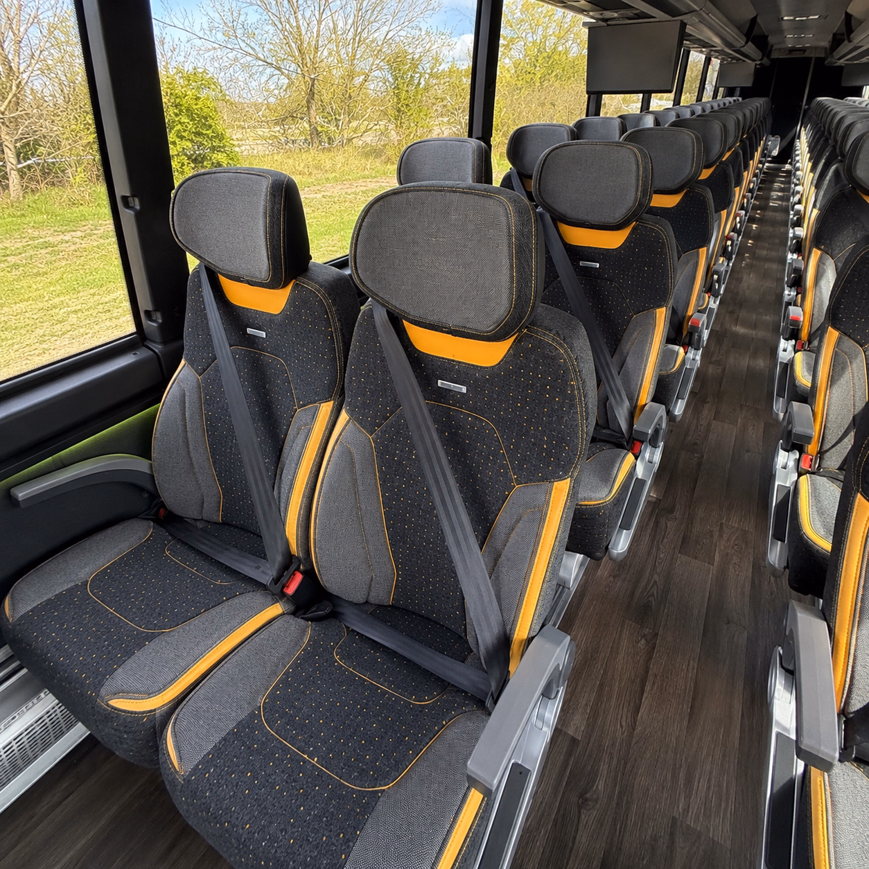 perris long distance transportation onboard seating