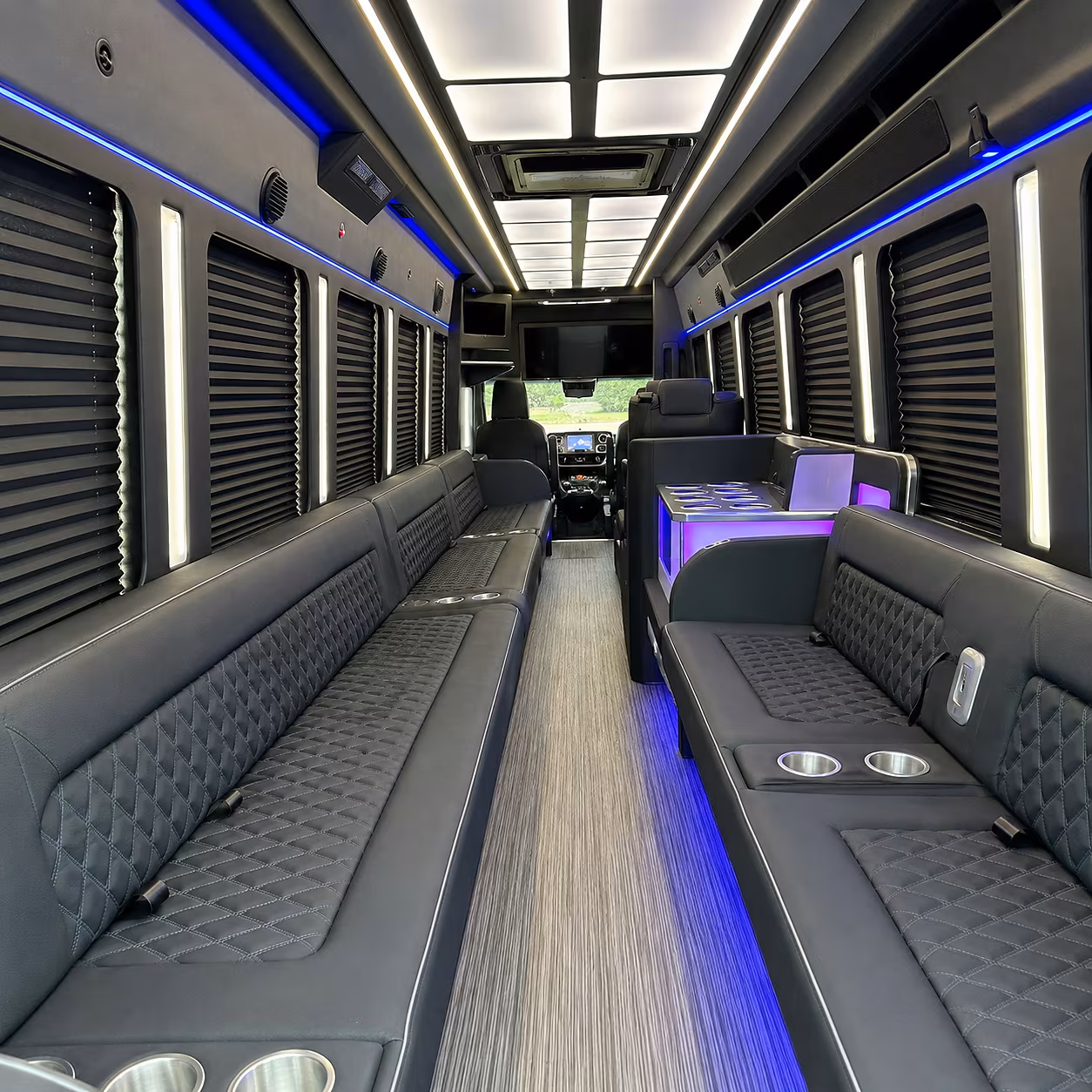 perris party bus rental interior