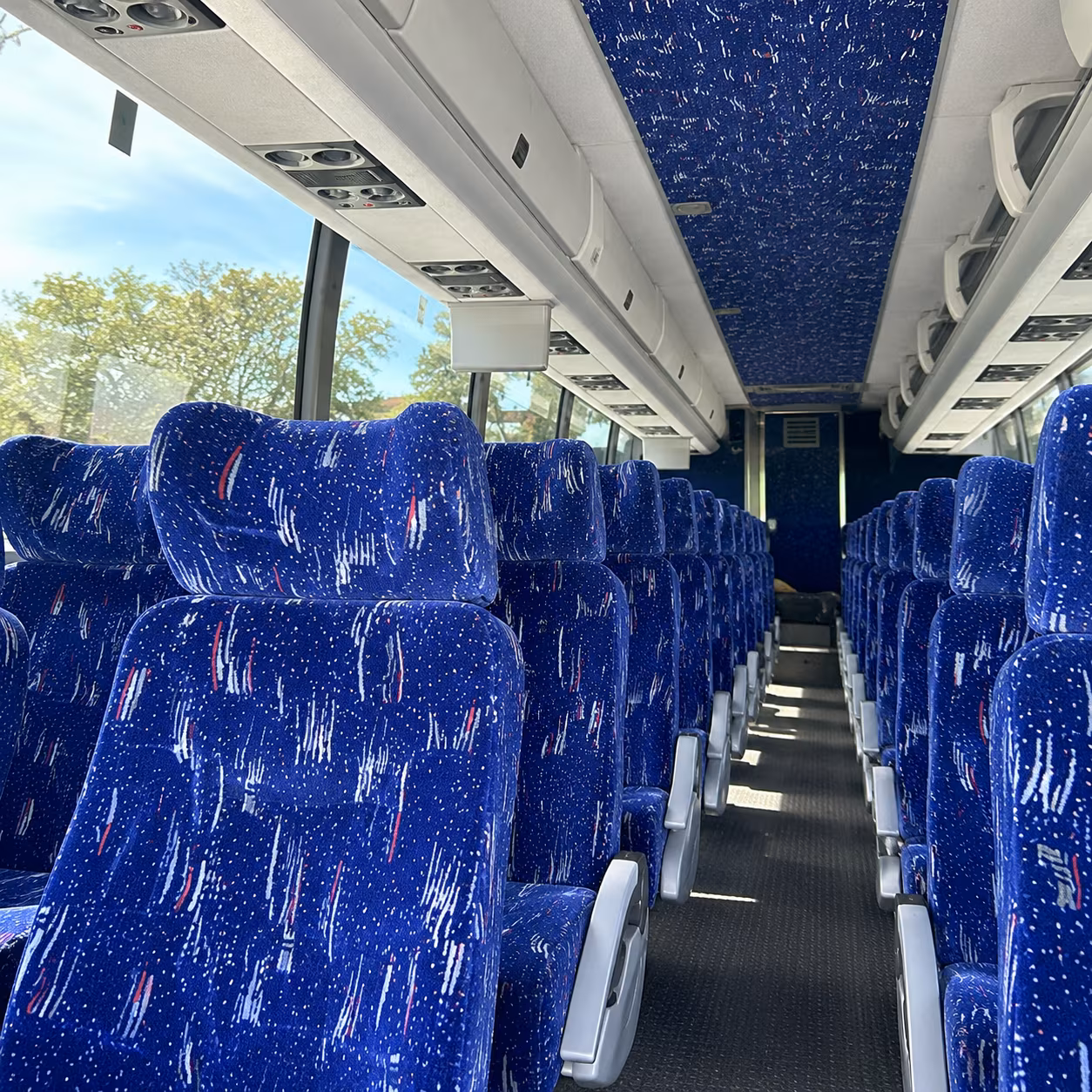 perris religious group transportation onboard seating